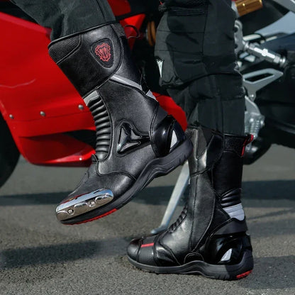 Professional Motocross Mid-Calf Long High Ankle Off-Road Racing Moto Rider Protective Shoes Men Woman Motorcycle Boots