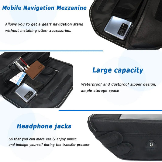 Per MV AGUSTA LXP ORIOLI Borsa porta attrezzi per accessori moto Impermeabile e Anti-polvere Comoda borsa da viaggio per manubrio