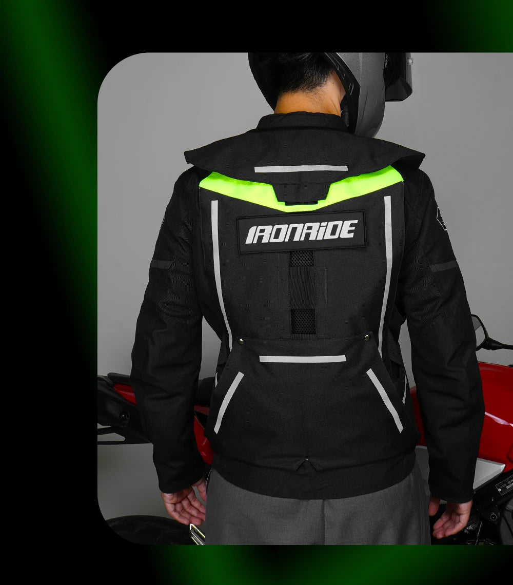 Gilet con airbag per moto, giacca protettiva per il corpo da moto, riflettente, airbag da motocross, gilet protettivo anticaduta