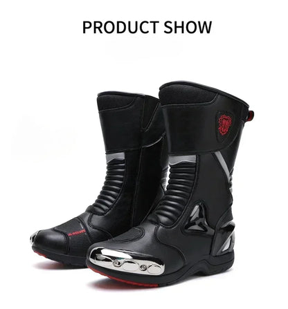Professional Motocross Mid-Calf Long High Ankle Off-Road Racing Moto Rider Protective Shoes Men Woman Motorcycle Boots